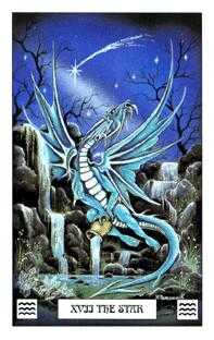 The Star Tarot card in Dragon Tarot deck