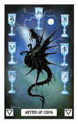 Seven of Cups Tarot card in Dragon Tarot deck
