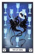 Ten of Cups Tarot card in Dragon deck