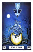 Page of Cups Tarot card in Dragon deck