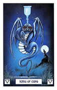 King of Cups Tarot card in Dragon deck