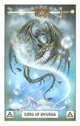 King of Swords Tarot card in Dragon Tarot deck