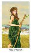 Page of Wands Tarot card in Dreaming Way Tarot deck