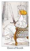 Queen of Swords Tarot card in Dreaming Way deck