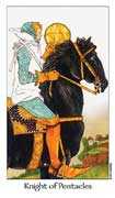 Knight of Coins Tarot card in Dreaming Way Tarot deck