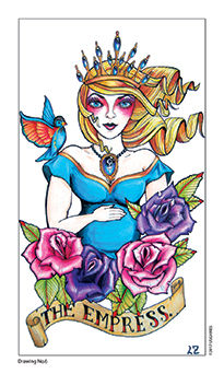 The Empress Tarot card in Eight Coins' Tattoo Tarot Tarot deck