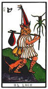 The Fool Tarot card in Esoterico Tarot deck