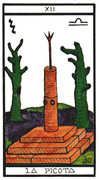 The Hanged Man Tarot card in Esoterico Tarot deck