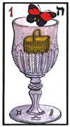 Ace of Cups Tarot card in Esoterico Tarot deck