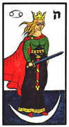 Queen of Swords Tarot card in Esoterico deck