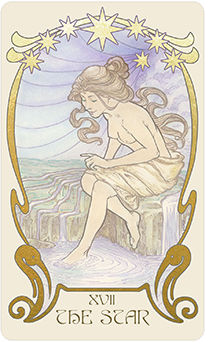 The Star Tarot card in Ethereal Visions Tarot deck