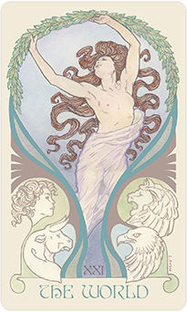 The World Tarot card in Ethereal Visions Tarot deck