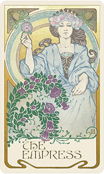 The Empress Tarot card in Ethereal Visions Tarot deck