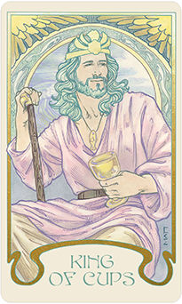 King of Cups Tarot card in Ethereal Visions Tarot deck