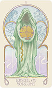 Wheel of Fortune Tarot card in Ethereal Visions deck