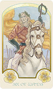 Six of Wands Tarot card in Ethereal Visions deck