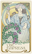 The Empress Tarot card in Ethereal Visions Tarot deck