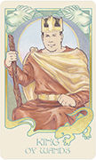 King of Wands Tarot card in Ethereal Visions deck
