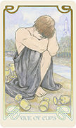 Five of Cups Tarot card in Ethereal Visions deck