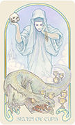 Seven of Cups Tarot card in Ethereal Visions deck
