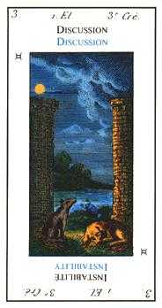 The Moon Tarot card in Etteilla Tarot deck