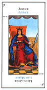 Justice Tarot card in Etteilla deck