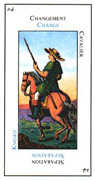 Knight of Wands Tarot card in Etteilla deck