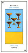 Five of Cups Tarot card in Etteilla Tarot deck