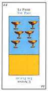 Six of Cups Tarot card in Etteilla Tarot deck