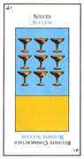 Nine of Cups Tarot card in Etteilla Tarot deck