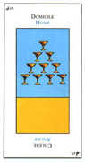 Ten of Cups Tarot card in Etteilla deck
