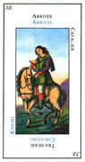Knight of Cups Tarot card in Etteilla deck