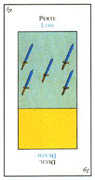 Five of Swords Tarot card in Etteilla deck