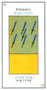 Seven of Swords Tarot card in Etteilla deck