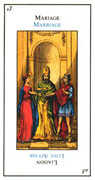 The Lovers Tarot card in Etteilla deck
