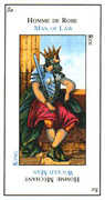 King of Swords Tarot card in Etteilla Tarot deck