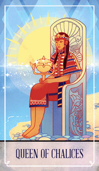 Queen of Chalices Tarot card in The Fablemaker's Animated Tarot Tarot deck