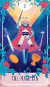 The Magician Tarot card in The Fablemaker's Animated Tarot deck