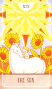 The Sun Tarot card in The Fablemaker's Animated Tarot deck