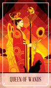 Queen of Wands Tarot card in The Fablemaker's Animated Tarot deck