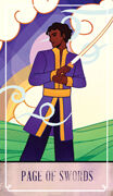 Page of Swords Tarot card in The Fablemaker's Animated Tarot Tarot deck