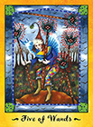 faerie-tarot - Five of Wands