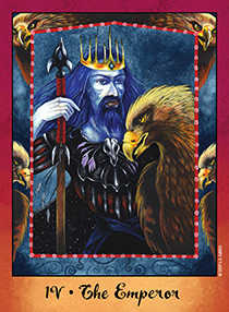 The Emperor Tarot card in Faerie Tarot Tarot deck