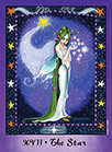 The Star Tarot card in Faerie Tarot deck