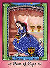 Four of Cups Tarot card in Faerie Tarot deck