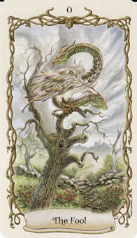 The Fool Tarot card in Fantastical Creatures Tarot deck