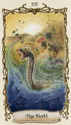 The World Tarot card in Fantastical Creatures Tarot deck