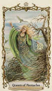 Queen of Pentacles Tarot card in Fantastical Creatures Tarot deck