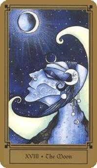 The Moon Tarot card in Fantastical Tarot Tarot deck