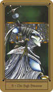 The High Priestess Tarot card in Fantastical Tarot deck